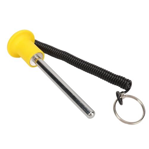 DAUZ Gym Gewichtsstapelpin, Gemakkelijk Te Bedienen Draagbare Duurzame Detent Hitch Pin met Lanyard voor Krachttraining (10 MM * 100 MM)