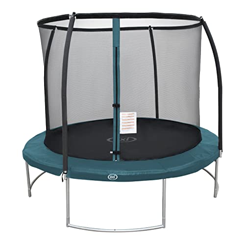 AXI Boston Trampoline met veiligheidsnet Ø 244 cm Groen   Inground & Onground op palen   Rond 8ft met net