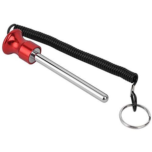 Alomejor Gewichtsstapelpen, magnetische krachttraining, schroefbout met trekkoord voor fitnessapparatuur, pin-training (rood)