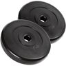 A2Z SPORT Halterschijven 30mm 5kg (2 x 5 kg), 10 kg Halterschijven Set 5 kg Schijven Bumper Platen, Gewichten 5kg Halterschijf 30 mm Weight Plates