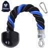 XYZDOUBLE Tricep Touw Kabelbevestiging Nylon Triceps Touw Pull Down Cord Met Antislip Stuurbewerking Multi Gym Fitness Workout Biceps Triceps Gym of Thuis Blauw