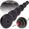 C.P. Sports Halterschijven, 1 paar, kunststof halterschijven, 30 mm, bumper plates, 0,5 kg 15 kg per paar (2,5 kg per paar)