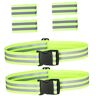 Yardwe 1 Set reflecterende riem groene reflecterende polsbandjes reflecterende drukknopen reflecterende veiligheidsband sport reflecterende band 's nachts Reflecterende tape Accessoires