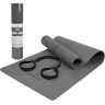 covacure Yogamat, sportmat, gymnastiekmat, 183 x 66 x 0,8 cm, fitnessmat, TPE, antislip, dun, licht, duurzaam, met richtlijnen en draagriem, voor yoga en pilates