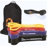 MAJESTIC SPORT Thuisband, set met fitnessbanden, 100% latex, 4 sterren (weerstandsbandenset, weerstandsbanden voor krachttraining, teraband-set, pull-upbanden, sportbanden, elastiekjes)