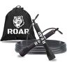 Roar ® Jump Rope Fitness, Speed ​​Rope with Bag, Jump Rope Springtouw, Springtouw Boksen, Sport Springtouw Crossfit, Crossfit Springtouw, Crossrope Springtouw (Zwart)