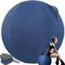 EUXCLXCL Yogabalhoes Comfortabele stofdichte yogabalbeschermhoezen met handvat Lichtgewicht zittende yogabalhoes Anti-kras beschermende huid,02,75cm