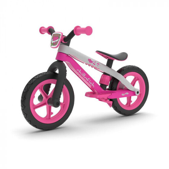 Chillafish BMXie loopfiets 12 Inch Junior Wit/Roze