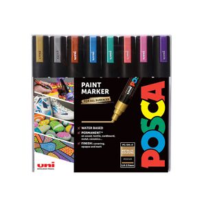 Posca Pc-5m Medium, Metallic 8-Pakk