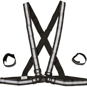 Nordic Grip Kids' Reflective Cross Belt Incl. 2 Band Black OneSize, Black