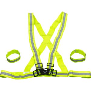 Nordic Grip Kids' Reflective Cross Belt Incl. 2 Band Yellow Adult, Yellow