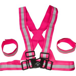 Nordic Grip Kids' Reflective Cross Belt Incl. 2 Band Pink Junior, Pink