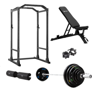 Masterfit - 400 Power Rack Olympic Styrkepakke - 90 kg