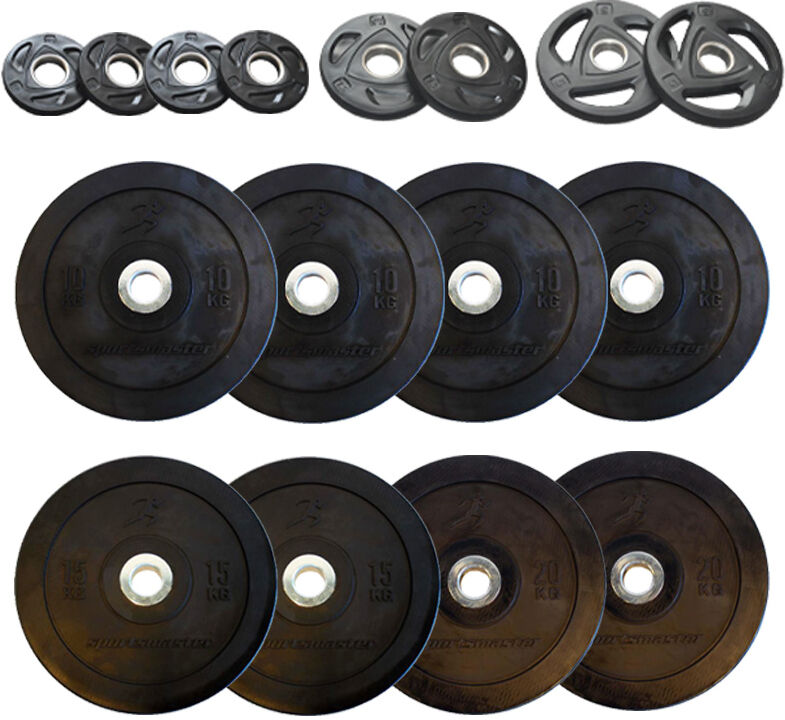 Pivot Eco Black  Bumper Plates Sett 130 Kg