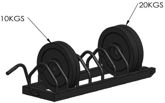 Pivot Vektstativ Bumper Plates