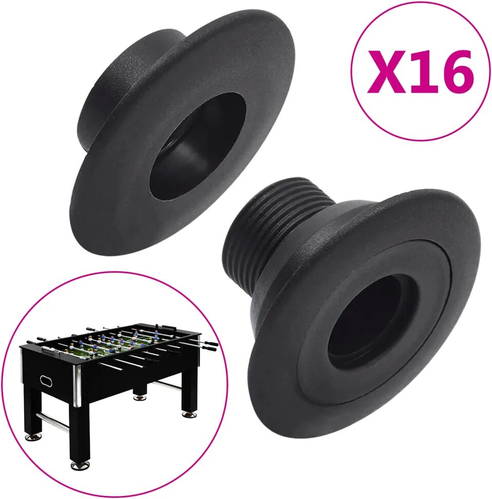 vidaXL Hjullager for fotballbord for 15,9/16 mm stang 16 stk