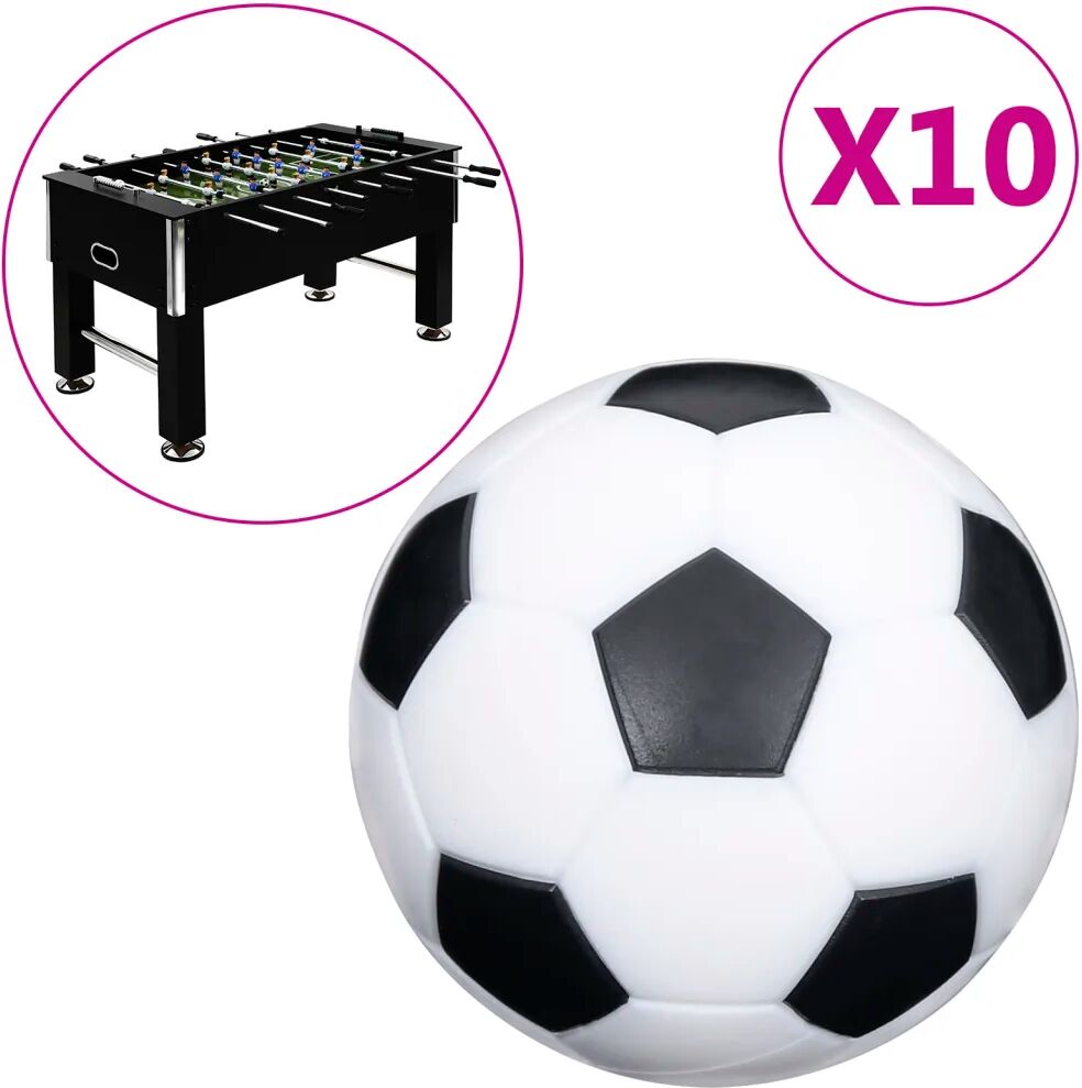 vidaXL Fotballbordballer 10 stk 32 mm ABS