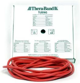 Thera-Band Theraband tubing - rundt treningsstrikk  7,5 m - rød - Hardhet 2