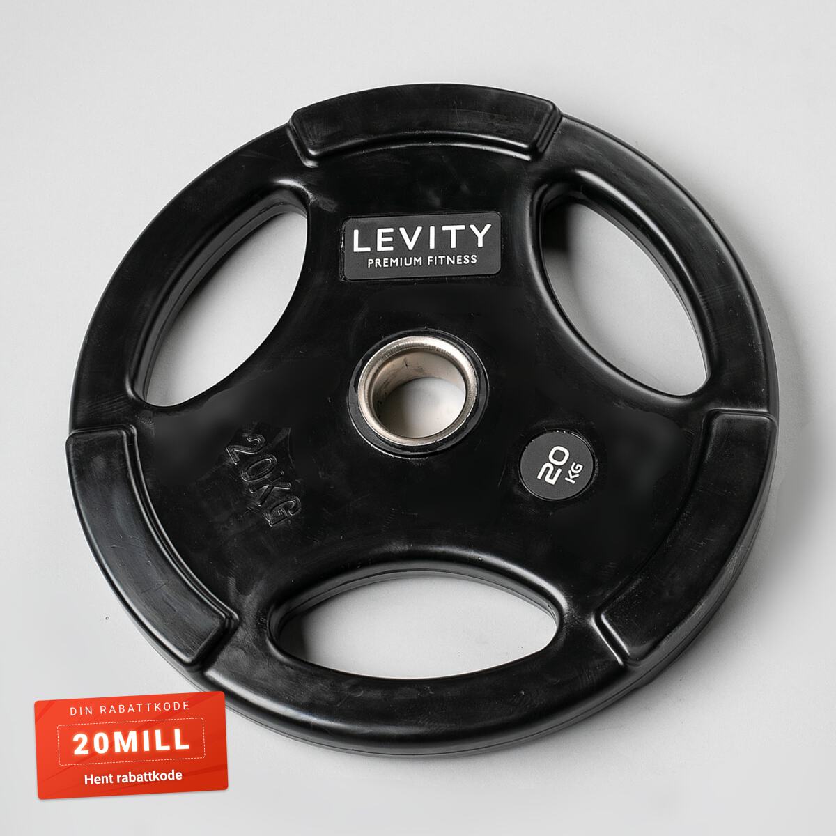 LEVITY Vektskive 20 kg x 50 mm (1stk)