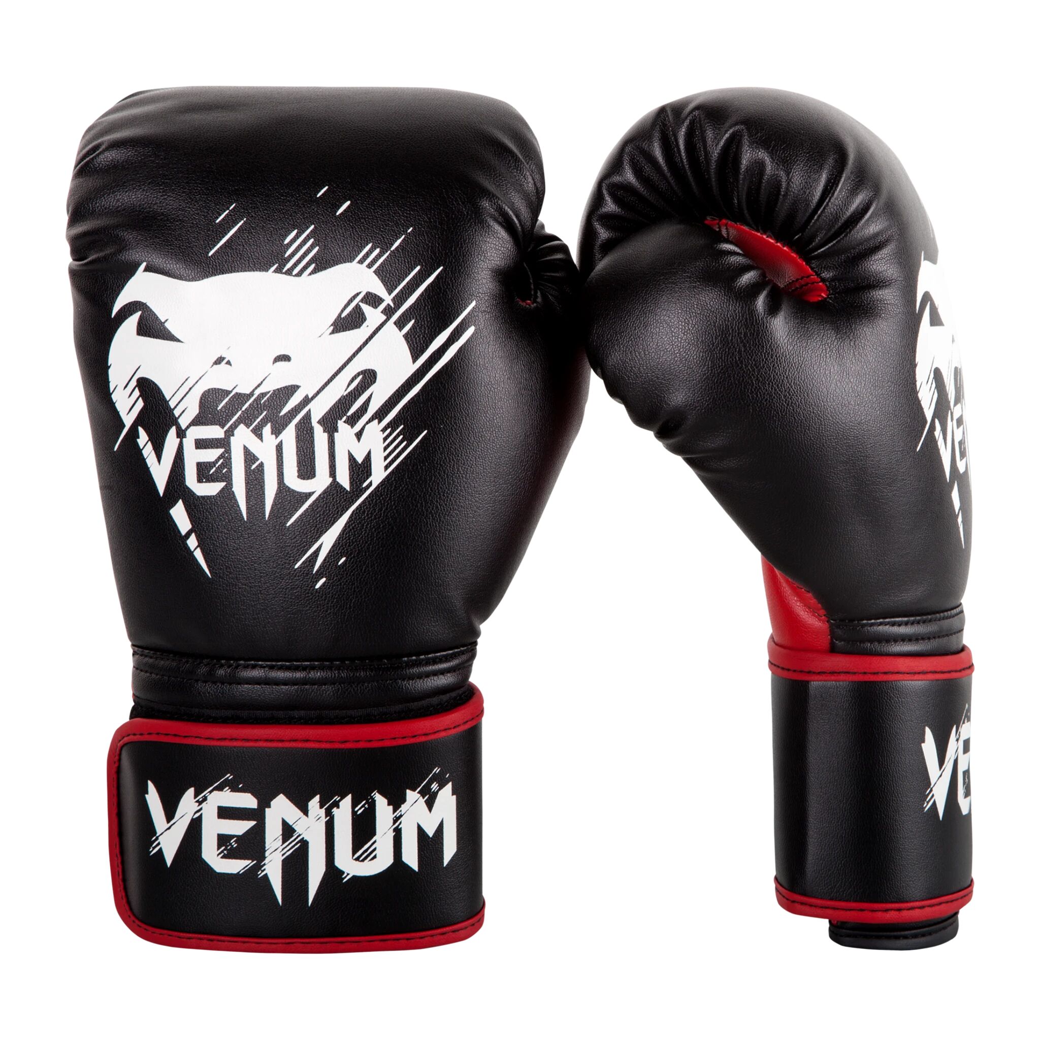 Venum Contender Kids Boxing Gloves, boksehansker barn 8 OZ BLACK/RED