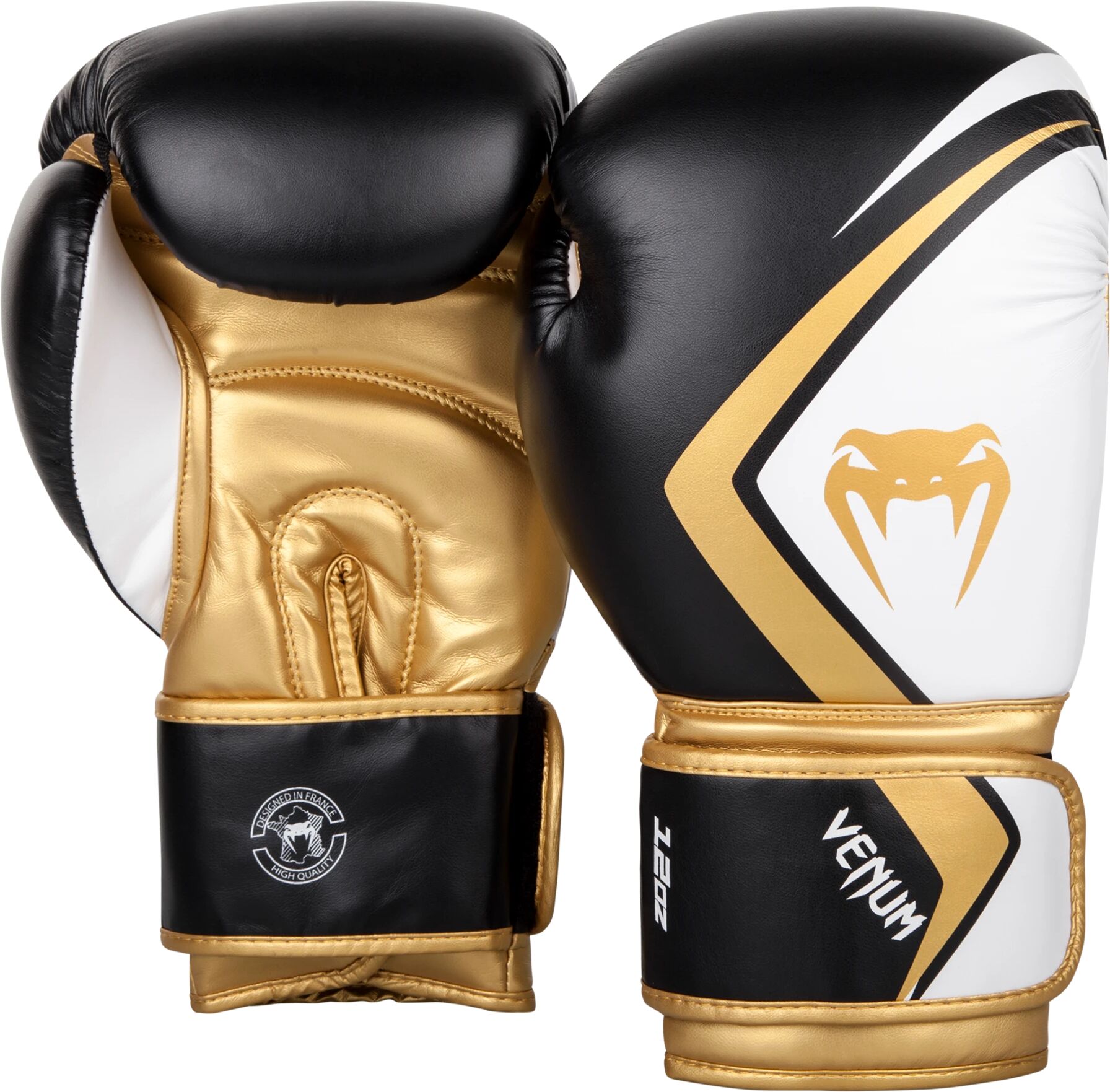 Venum Boxing Gloves Contender 2.0 - Black/Grey-White - 10 Oz, boksehansker senior 10 oz Black/White/Gold