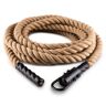 Capital Sports Lina Power Rope z hakiem 9 m 3,8 cm Lina konopna do ćwiczeń siłowych Zamocowanie sufitowe