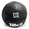 Capital Sports Bravor, piłka lekarska, wall ball, PCV, podwójne szwy, 12 kg, czarna