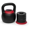 KLARFIT Adjustabell, kettlebell regulowany, 8/10/12/14/16 kg, czarno-czerwony