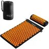 4fizjo - Acupressure Mat - Mata do akupresury z poduszką 72x42 - Czarno-pomarańczowy