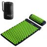 4fizjo - Acupressure Mat - Mata do akupresury z poduszką 72x42 - Czarno-zielony