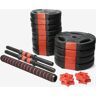 Kit Musculação Xq-Max - Preto - Barra e Discos de Musculação MKP tamanho UNICA