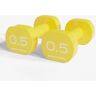 Halteres Bodytone - Amarelo - Halteres 0,5kg tamanho T.U.