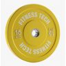 Disco Olímpico Fitness Tech - Amarelo - Disco Olímpico Ginásio 50mm 15kg MKP tamanho T.U.
