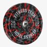 Disco Olímpico Fitness Tech - Vermelho - Disco Olímpico Ginásio 50mm 25kg MKP tamanho UNICA