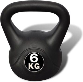 Vidaxl Kettlebell (Preto - 6Kg)