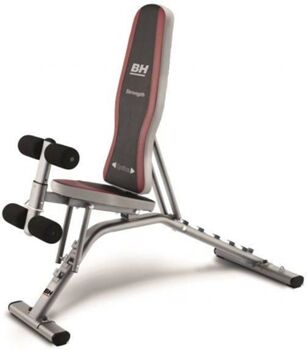 Pro Action Bh Banco de Musculação G320 Optima (Vermelho - Peso Máx: 130 Kg - 136x129x55cm - Aço)