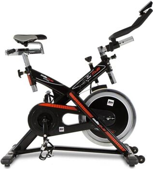 Bh Fitness Bicicleta de Spinning H9173 (Preto - 119x52x104cm - Volante: 22 kg - Até 115 kg)