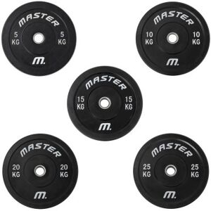 Master Fitness BUMPER PLATE SVART 5-25 KG (Vikt: 20 kg)