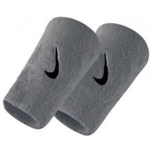 NIKE Swoosh Wristbands Doublewide Silver