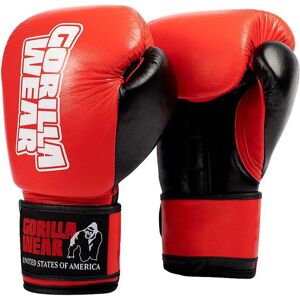 Gorilla Wear Ashton Pro Boxing Gloves Red & Black 18 Oz