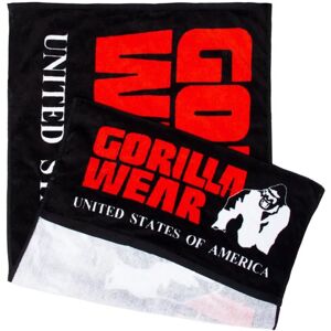 Gorilla Wear Functional Gym Towel Black & Red