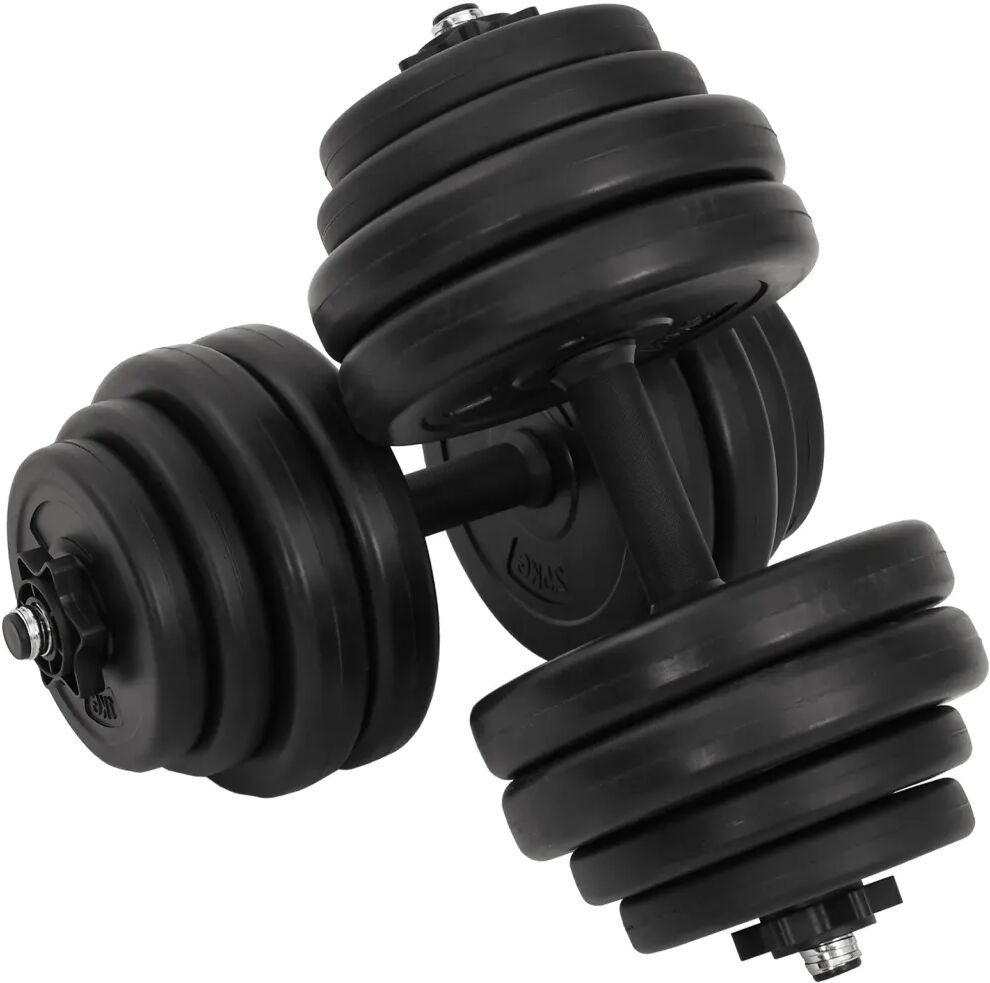 vidaXL Činky Dumbbell 2x15 kg