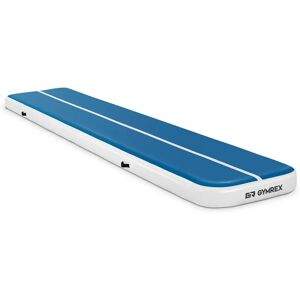 Gymrex Inflatable Gym Mat - Airtrack - 500 x 100 x 20 cm - 250 kg - blue/white GR-ATM6