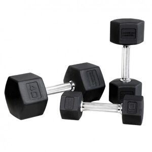 americanbarbell American Barbell Rubber Hex Dumbbells 2x 30 kg