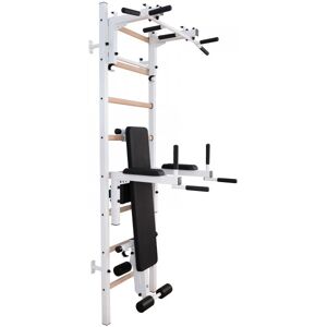 BenchK 233 Series 2: 200 Wall Bars + Steel Pull Up Bar/Barbell Holder + Dip...