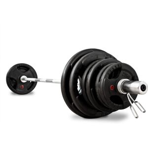 BodyMax Olympic Rubber Radial Weight Kit with 6ft Bar - 70kg / 95kg / 115kg...