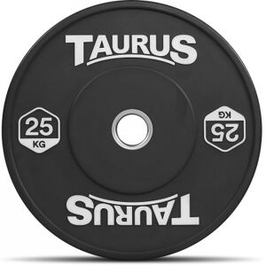 Taurus Black Olympic Rubber Bumper Weight Plates 25 kg