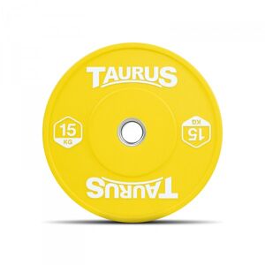Taurus Coloured Olympic Rubber Bumper Weight Plates 15 kg