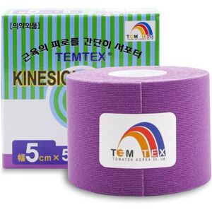 Temtex Tape Classic elastic tape for muscles and joints colour Purple 1 pc