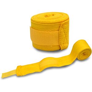 Kango Fitness Training Boxing Hand Wraps MMA Boxing Martial Arts Inner Gloves Fist Bandage Protection Wrist Support 3.5 Meter (Yellow, 3.5 M)